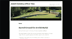 Desktop Screenshot of jewishcemeteryatriverview.org